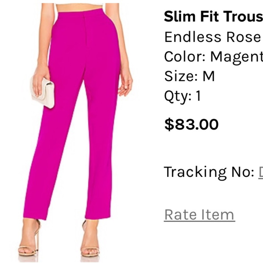 Slim fit trousers